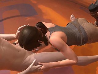 Lara Croft eats Dick : 3D Porn Parody