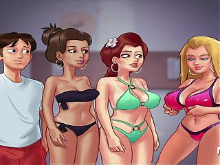 SummertimeSaga - Three Pussies Get Cabin Sex at the Beach E4 #40