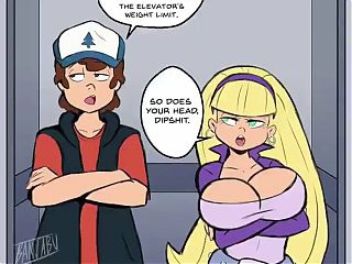 Dipper Pines and Pacifica Northwest Fuck In An Elevator